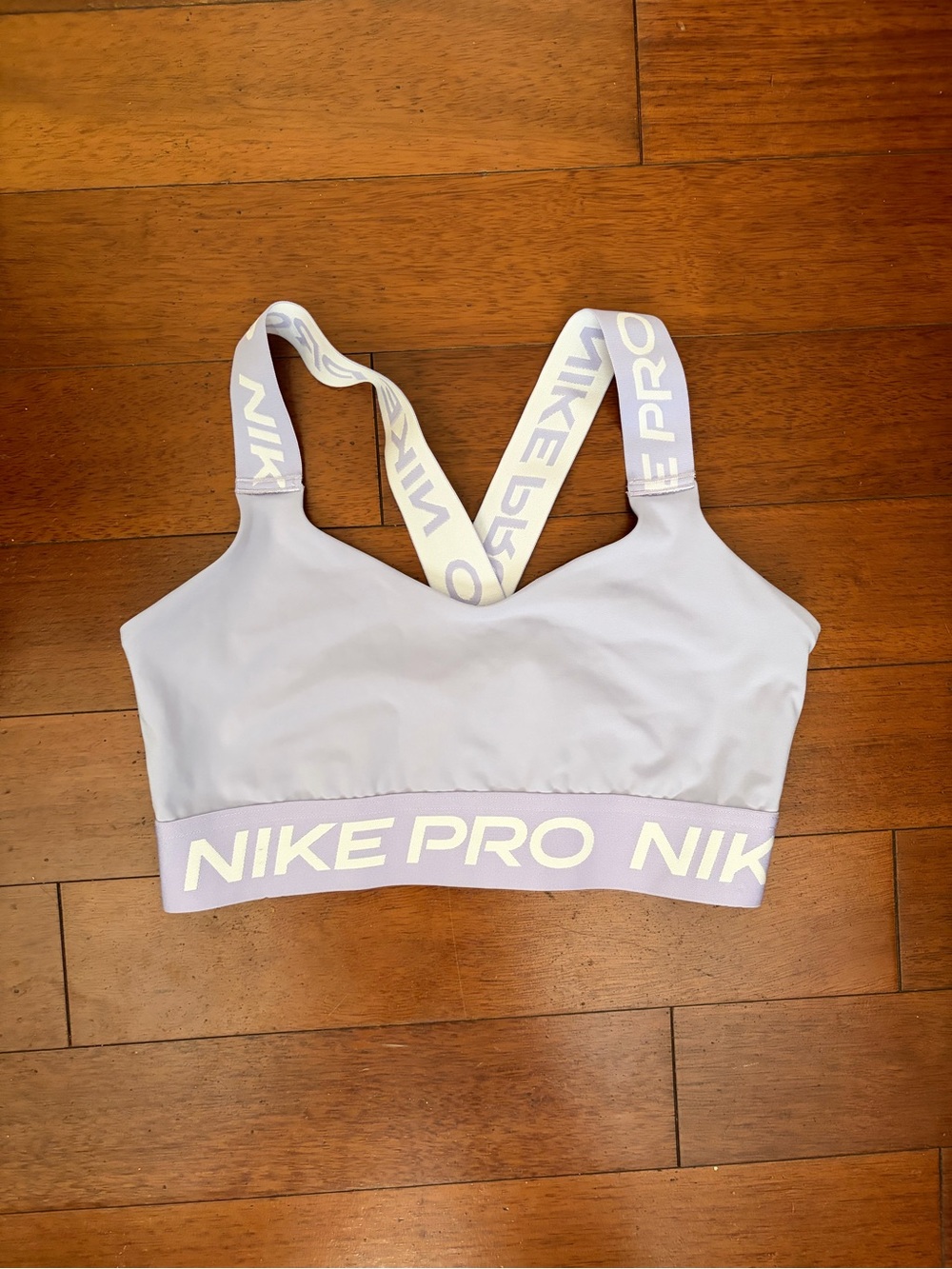Nike Lavender Dri-FIT Logo Sports Bra
